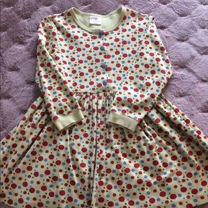Girls Hanna Andersson Polka Dot Dress. New. Size 6